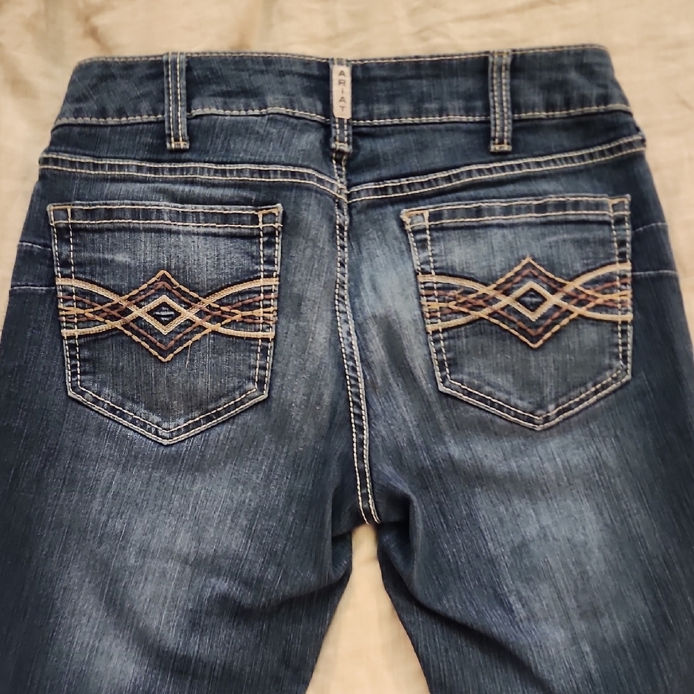 Ariat Women's Dark Blue Boot Cut Jeans - Picture 5 of 9